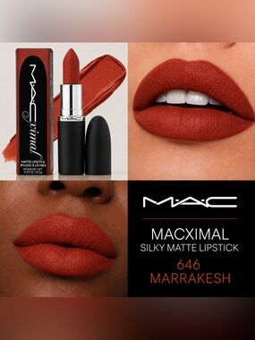 MAC MACximal Silky Matte Lipstick 646 Marrakesh NIB Authentic